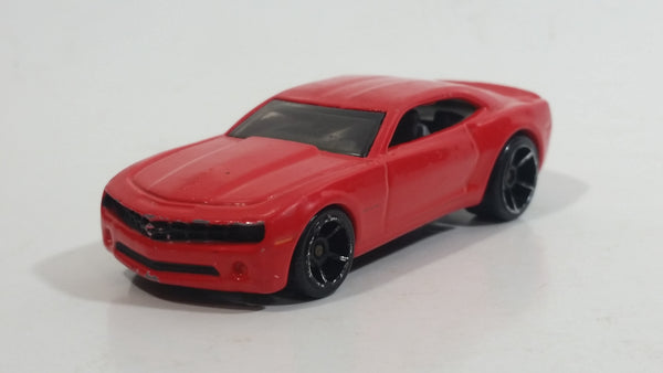 2007 Hot Wheels Chevy Camaro Concept Bright Red Die Cast Toy Car Vehicle