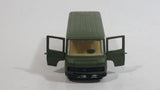 Very Rare VHTF Guisval Mercedes Benz Military Bus Army Green Die Cast Toy Car Vehicle with Opening Doors Made in Spain 1/64