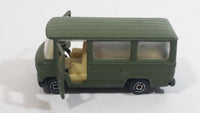 Very Rare VHTF Guisval Mercedes Benz Military Bus Army Green Die Cast Toy Car Vehicle with Opening Doors Made in Spain 1/64