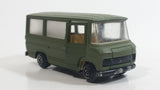 Very Rare VHTF Guisval Mercedes Benz Military Bus Army Green Die Cast Toy Car Vehicle with Opening Doors Made in Spain 1/64