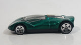 1999 Hot Wheels Double Cross Metalflake Dark Green Die Cast Toy Car Vehicle McDonald's Happy Meal 9/16