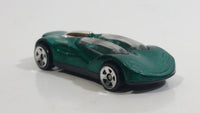 1999 Hot Wheels Double Cross Metalflake Dark Green Die Cast Toy Car Vehicle McDonald's Happy Meal 9/16