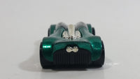 1999 Hot Wheels Double Cross Metalflake Dark Green Die Cast Toy Car Vehicle McDonald's Happy Meal 9/16