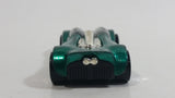 1999 Hot Wheels Double Cross Metalflake Dark Green Die Cast Toy Car Vehicle McDonald's Happy Meal 9/16