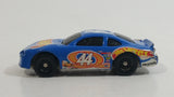 1998 Hot Wheels Racer Nascar #44 Blue Die Cast Toy Race Car Vehicle McDonald's Happy Meal