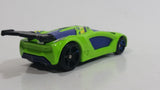 2009 Hot Wheels Impavido 1 Bright Green 3/7 Die Cast Toy Car Vehicle McDonald's Happy Meal