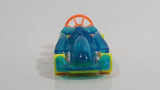 1994 Hot Wheels Top Speed Pipe Jammer Back Burner Blue, Yellow, Orange, Chrome Plastic Die Cast Toy Car Vehicle with Hook Bottom