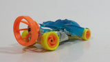 1994 Hot Wheels Top Speed Pipe Jammer Back Burner Blue, Yellow, Orange, Chrome Plastic Die Cast Toy Car Vehicle with Hook Bottom