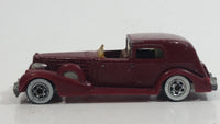 1983 Hot Wheels '35 Classic Caddy Cadillac Maroon Die Cast Toy Car Vehicle