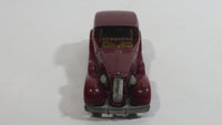 1983 Hot Wheels '35 Classic Caddy Cadillac Maroon Die Cast Toy Car Vehicle