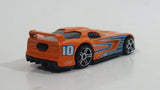 2008 Hot Wheels Top Speed GT Dodge Viper GTS-R Orange Die Cast Toy Super Car Vehicle