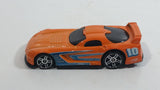 2008 Hot Wheels Top Speed GT Dodge Viper GTS-R Orange Die Cast Toy Super Car Vehicle