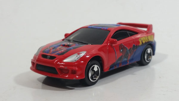 2010 Maisto Marvel Toyota Celica GT-S Spider Man Red Die Cast Toy Super Hero Character Car Vehicle