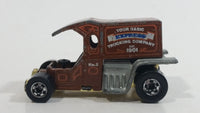 1979 Hot Wheels T-Totaller Brown Die Cast Toy Car Vehicle - BW - Hong Kong