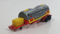 Majorette Semi Powder Transporter Trailer Tanker No. 379 Red Yellow Grey 1/100 Scale Die Cast Toy Car Vehicle