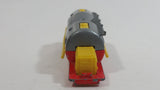 Majorette Semi Powder Transporter Trailer Tanker No. 379 Red Yellow Grey 1/100 Scale Die Cast Toy Car Vehicle