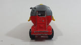 Majorette Semi Powder Transporter Trailer Tanker No. 379 Red Yellow Grey 1/100 Scale Die Cast Toy Car Vehicle