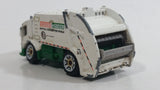 Rare 2005 Matchbox City Works Trash Truck Clean & Green White and Green Die Cast Toy Car Vehicle