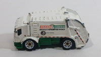 Rare 2005 Matchbox City Works Trash Truck Clean & Green White and Green Die Cast Toy Car Vehicle