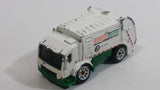 Rare 2005 Matchbox City Works Trash Truck Clean & Green White and Green Die Cast Toy Car Vehicle