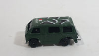 Buddy L "Metal Made" Mini Army Military Van Olive Green Die Cast Toy Car Vehicle