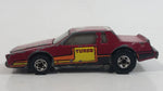 1985 Hot Wheels Crack Ups Hood Basher Stock Car Maroon Turbo Die Cast Toy Car Vehicle Hong Kong