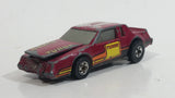 1985 Hot Wheels Crack Ups Hood Basher Stock Car Maroon Turbo Die Cast Toy Car Vehicle Hong Kong