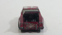 1985 Hot Wheels Crack Ups Hood Basher Stock Car Maroon Turbo Die Cast Toy Car Vehicle Hong Kong