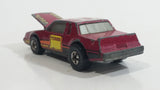 1985 Hot Wheels Crack Ups Hood Basher Stock Car Maroon Turbo Die Cast Toy Car Vehicle Hong Kong