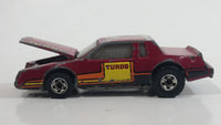 1985 Hot Wheels Crack Ups Hood Basher Stock Car Maroon Turbo Die Cast Toy Car Vehicle Hong Kong