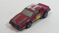 1985 Hot Wheels Crack Ups Hood Basher Stock Car Maroon Turbo Die Cast Toy Car Vehicle Hong Kong