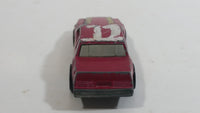 1985 Hot Wheels Crack Ups Hood Basher Stock Car Maroon Turbo Die Cast Toy Car Vehicle Hong Kong