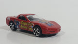 2002 Maisto Marvel Comics Captain America 1997 Chevrolet Corvette Red Die Cast Toy Car Vehicle