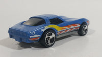 2000 Hot Wheels Chevrolet Corvette Stingray Blue Die Cast Toy Car Vehicle