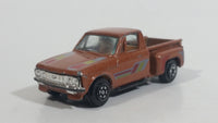 1980s Yatming Chevrolet LUV Stepside Pickup Truck Copper Brown No. 1700 Die Cast Toy Car Vehicle - Made in Thailand