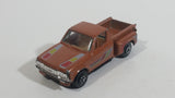 1980s Yatming Chevrolet LUV Stepside Pickup Truck Copper Brown No. 1700 Die Cast Toy Car Vehicle - Made in Thailand