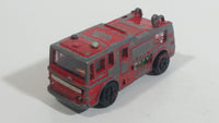 Vintage PlayArt Fire Tender Fire Truck Red Die Cast Toy Car Vehicle - Made in Hong Kong