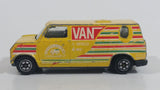 Vintage Yatming Ford Econoline E-150 Van Yellow "International Tournament" 5-Speed 4WD Die Cast Toy Car Vehicle No. 1501