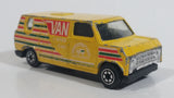 Vintage Yatming Ford Econoline E-150 Van Yellow "International Tournament" 5-Speed 4WD Die Cast Toy Car Vehicle No. 1501