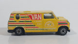Vintage Yatming Ford Econoline E-150 Van Yellow "International Tournament" 5-Speed 4WD Die Cast Toy Car Vehicle No. 1501