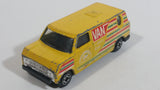 Vintage Yatming Ford Econoline E-150 Van Yellow "International Tournament" 5-Speed 4WD Die Cast Toy Car Vehicle No. 1501