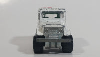 Majorette No. 277 Toyota 4x4 White Rallye 80 Star 1/53 Scale Die Cast Toy Car Vehicle with Opening Rear Window