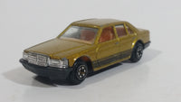 Yatming No. 8915 Mercedes Sedan Golden Gold Die Cast Toy Car Vehicle