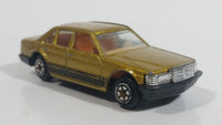 Yatming No. 8915 Mercedes Sedan Golden Gold Die Cast Toy Car Vehicle