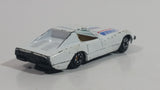 Yatming No. 1002 Chevrolet Corvette Racer White Die Cast Toy Car Vehicle