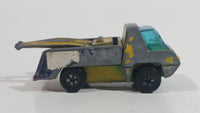 Vintage PlayArt Yellow Tow Truck Die Cast Toy Car Vehicle Made in Hong Kong