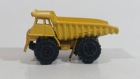 Vintage Zylmex P380 Dump Truck Yellow Die Cast Toy Car Construction Equipment Vehicle