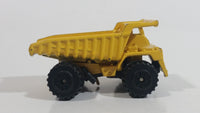 Vintage Zylmex P380 Dump Truck Yellow Die Cast Toy Car Construction Equipment Vehicle