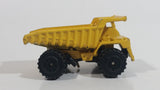 Vintage Zylmex P380 Dump Truck Yellow Die Cast Toy Car Construction Equipment Vehicle