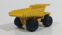 Vintage Zylmex P380 Dump Truck Yellow Die Cast Toy Car Construction Equipment Vehicle